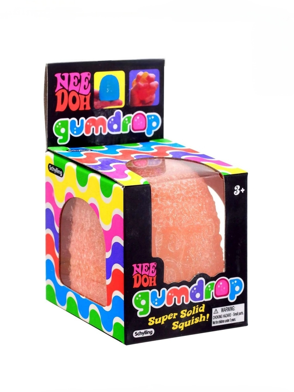 NeeDoh Gumdrop Super Solid Squish - Orange